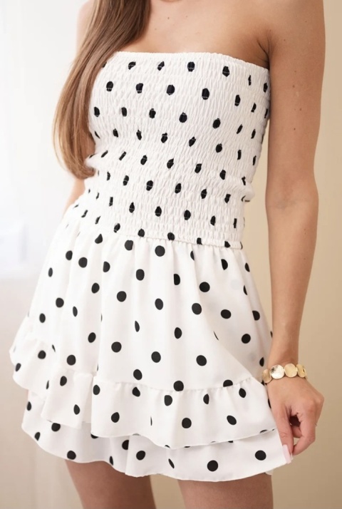 Kombinezon wiskozowy w groszki